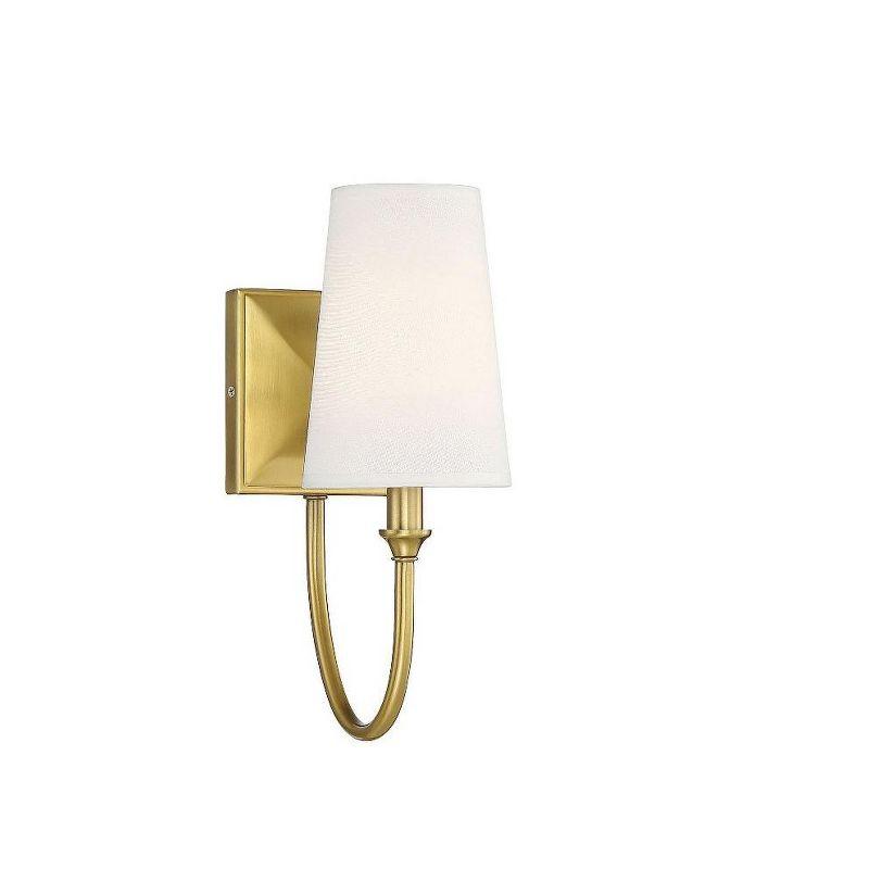 Savoy House Cameron 1 - Light Wall Light in  Warm Brass