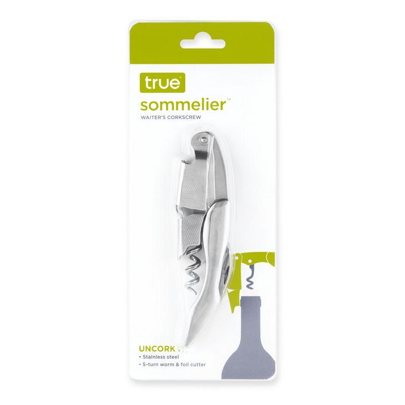 True Sommelier Waiter’s Corkscrew, Stainless Steel