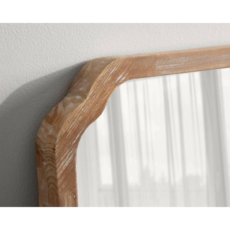 Kate & Laurel All Things Decor 18"x24" Marston Farmhouse Wall Mirror: Solid Wood, No Assembly Required