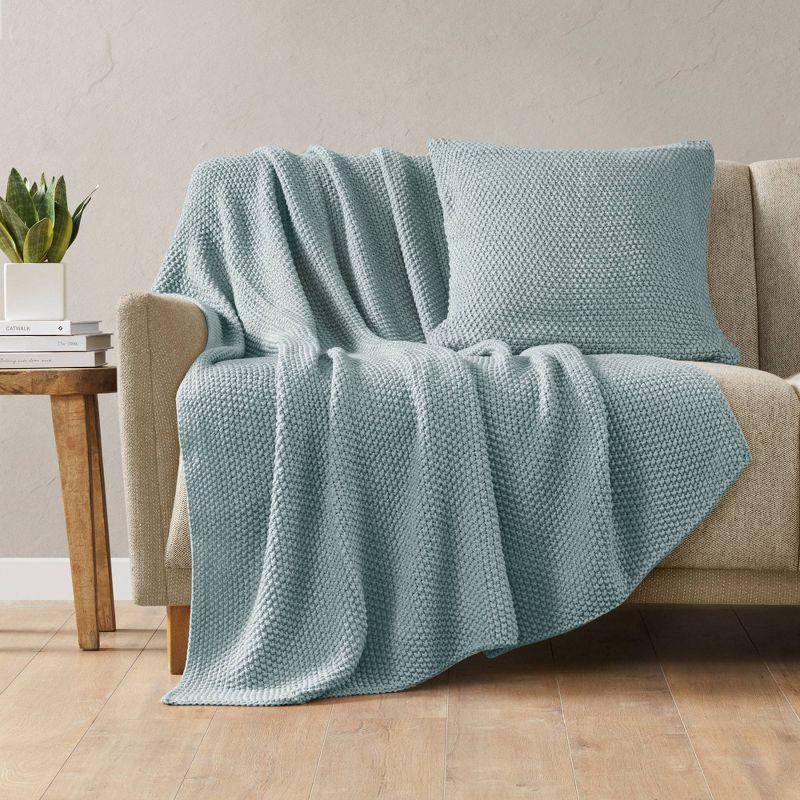 INK+IVY Tino Knit Square Euro Pillow Sham
