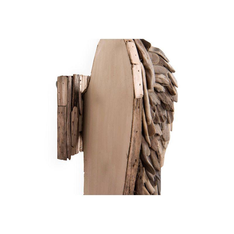 Driftwood Angel Wings - Storied Home: Unique Nautical Decor, Hardwood, Vertical Sculpture, 24" Height