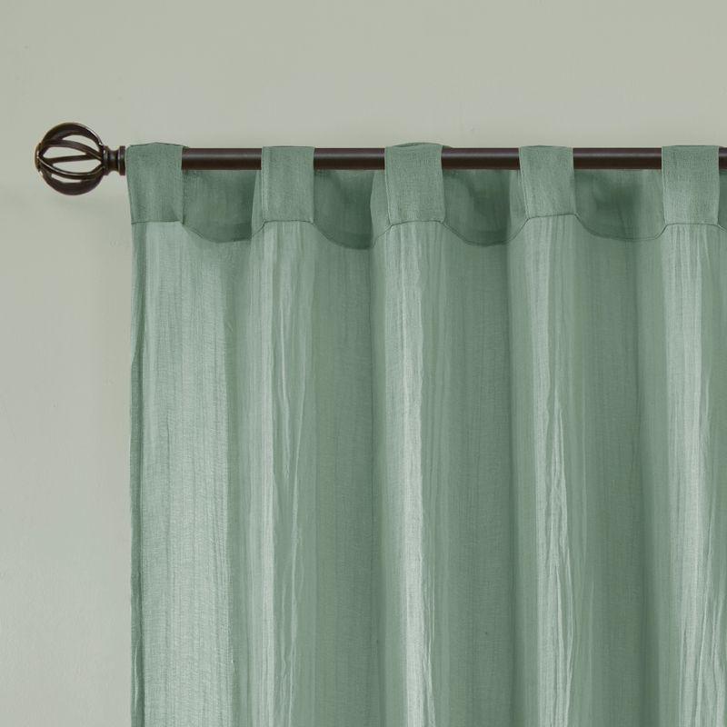 Harper Solid Crushed Curtain Panel Pair