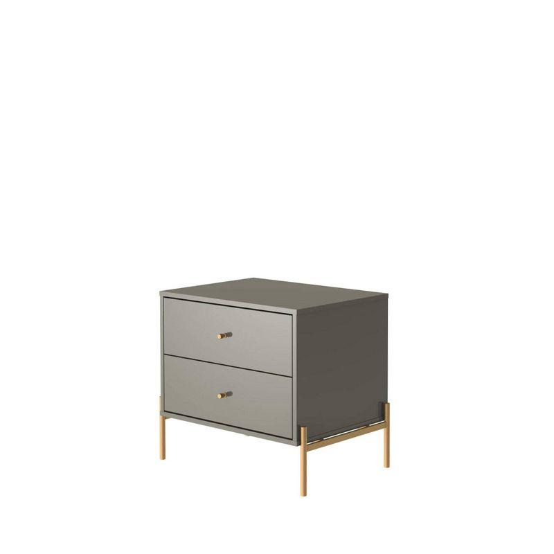 Jasper 2 Drawer Nightstand - Manhattan Comfort