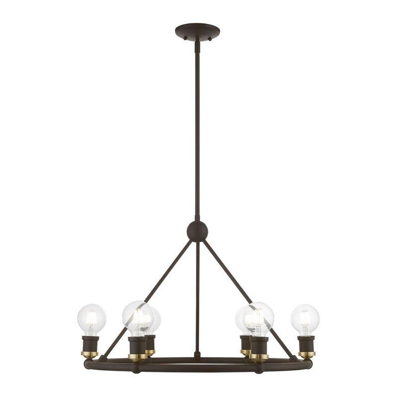 Livex Lighting Lansdale 6 - Light Chandelier in  Bronze/Antique Brass