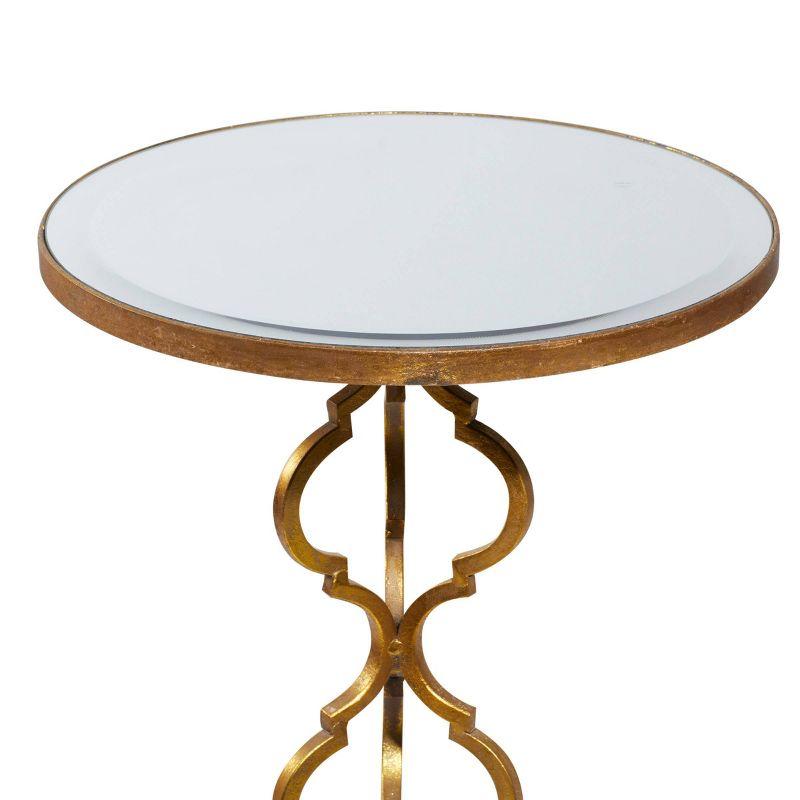 Middlet Mirrored Glass Top 3 & 4 Legs End Table