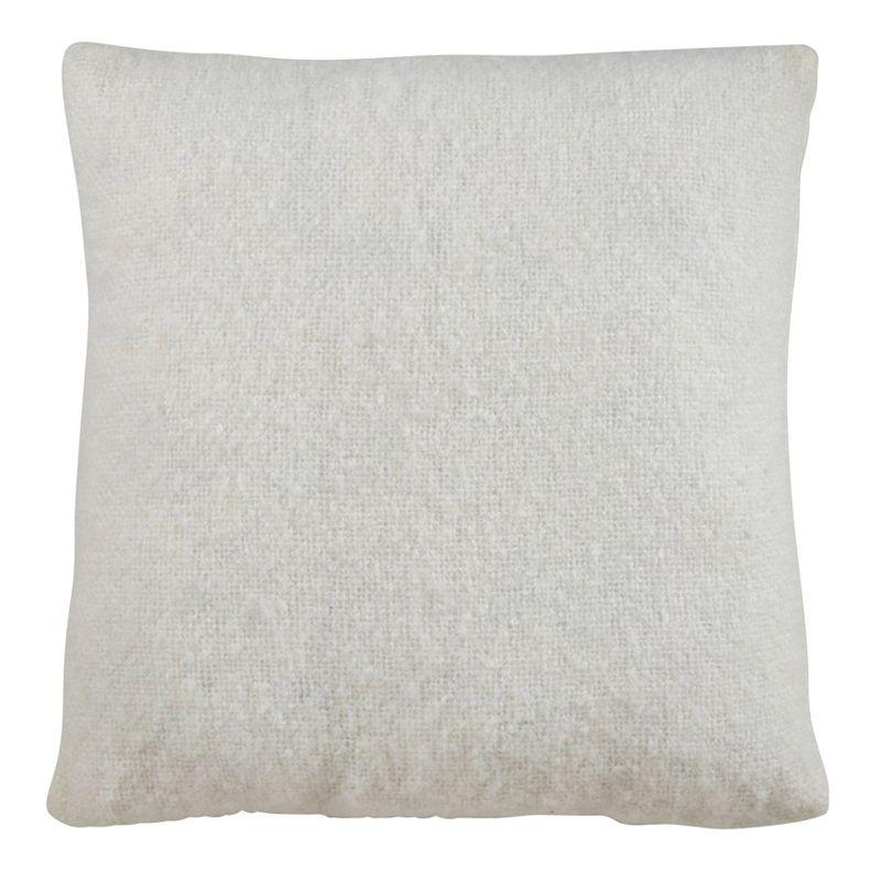 Faux Mohair Throw Pillow Cover - Saro Lifestyle