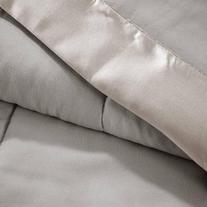 Lightweight Down Alternative Blanket with Satin Trim