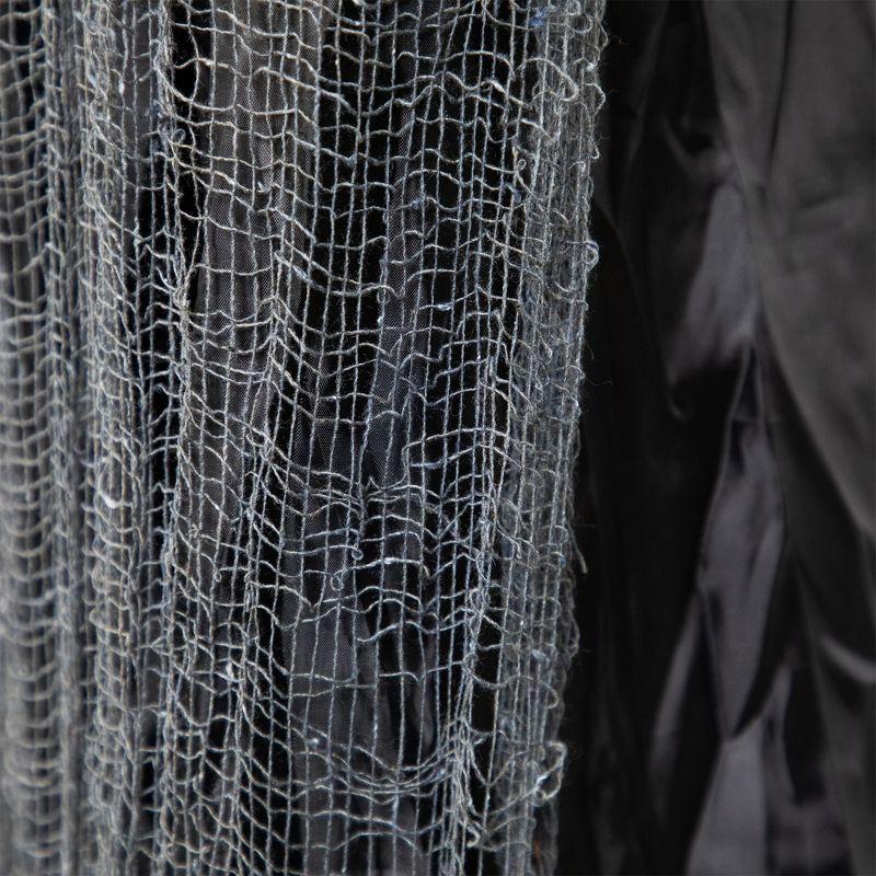 Northlight Seasonal 7.5' Black and Gray Spooky Standing Ghost Tree Halloween Decoration