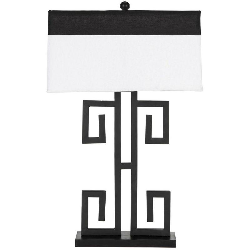 Greek Key Table Lamp (Set of 2) - Black - Safavieh