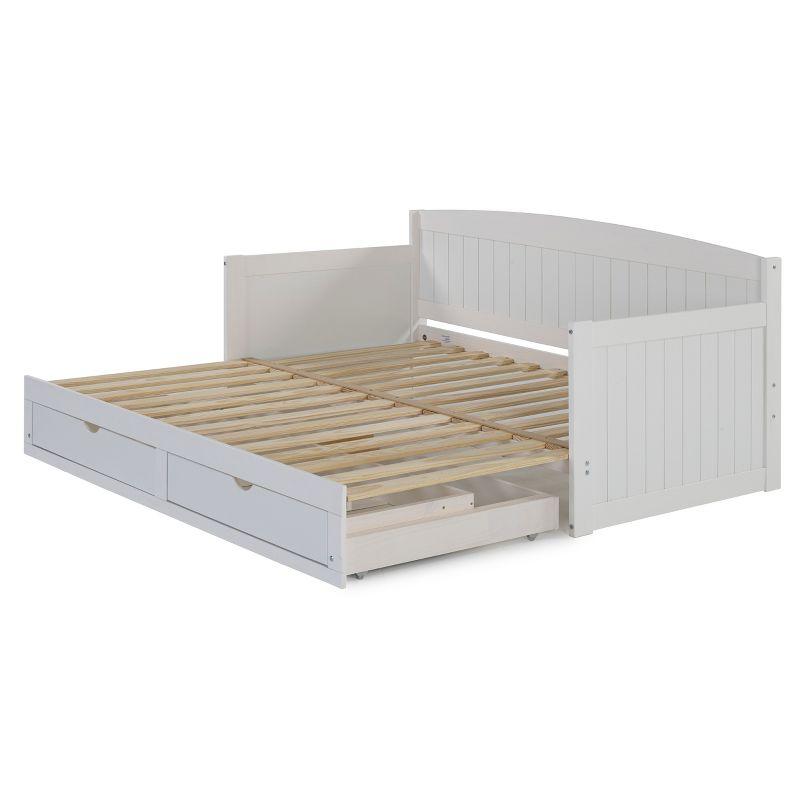 Alaterre Furniture King Harmony Kids' Daybed with Conversion White