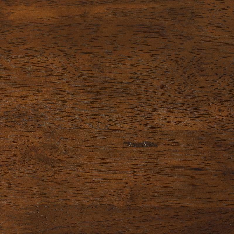 Sunnydaze Indoor 5-Foot Solid Rubberwood Rectangular Dining Table - Dark Walnut