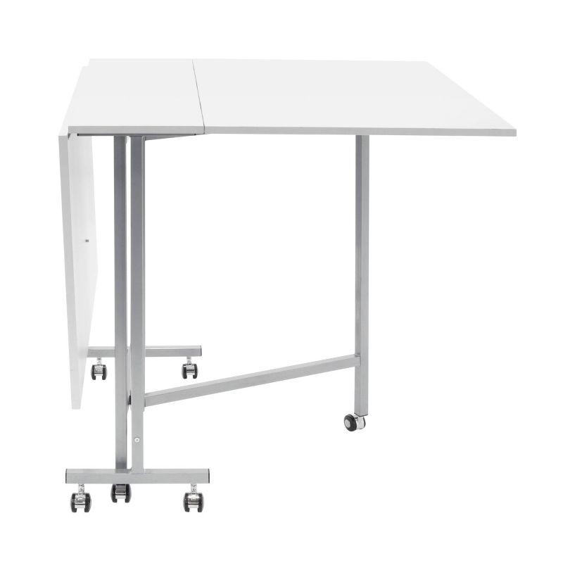 Sew Ready 58.75'' x 36.5'' Foldable Craft Table with Wheels