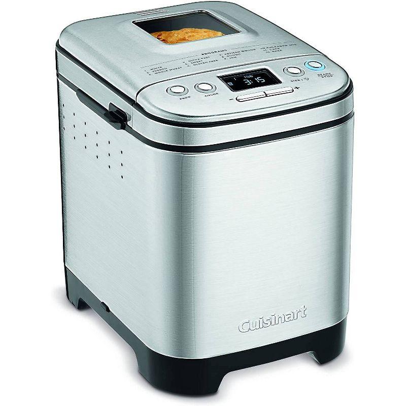 Cuisinart Bread Maker Machine, Compact and Automatic, Customizable Settings, Up to 2lb Loaves