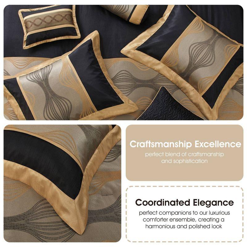 Nanshing America, Inc Kath 7 Piece Microfiber Modern & Contemporary Comforter Set