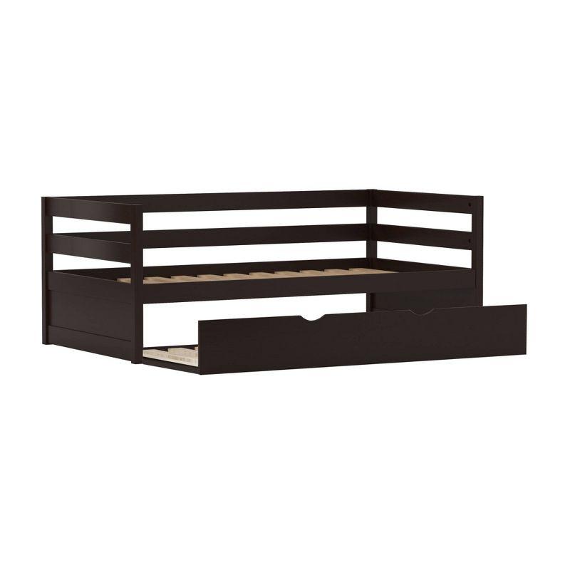 Hillsdale Furniture Twin Kids' Caspian Daybed with Trundle Chocolate