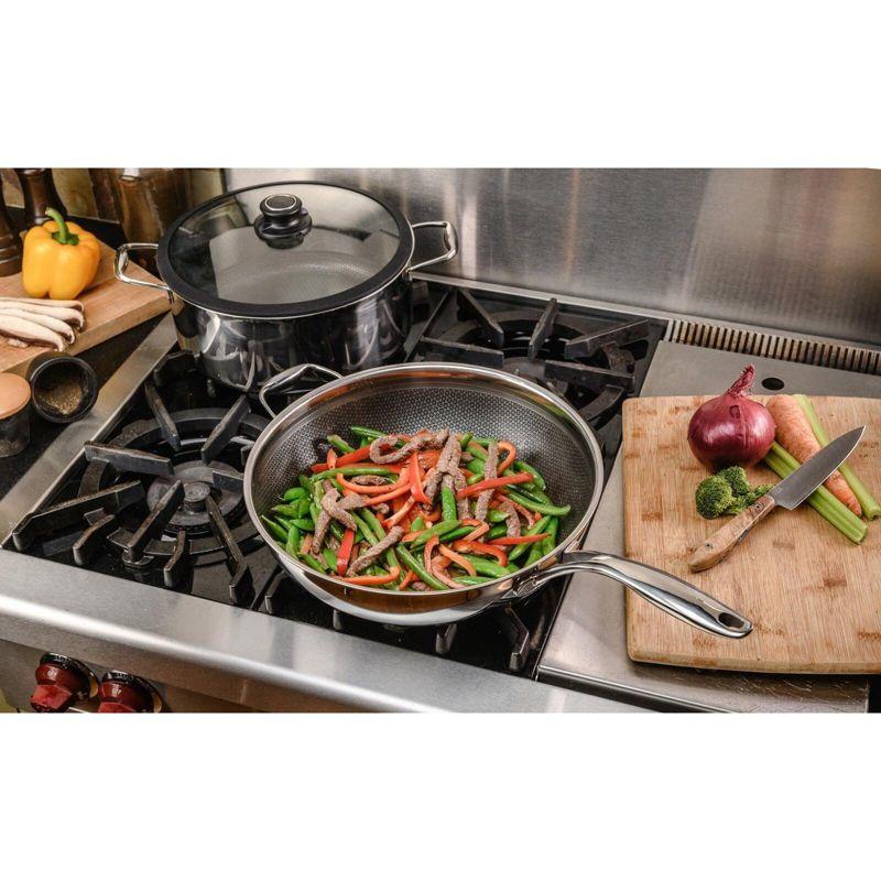 Frieling Black Cube, Wok, 12.5" dia., Stainless steel/quick release