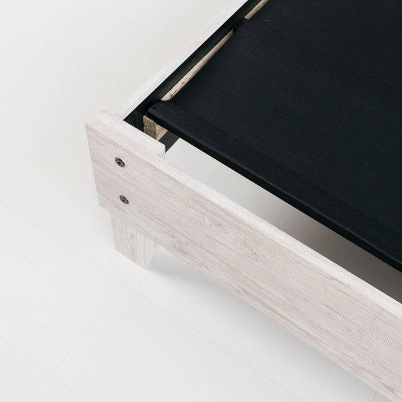 Full Shawburn Platform Bed Whitewash - Signature Design by Ashley: Chic Vintage Casual Style, No Box Spring Needed