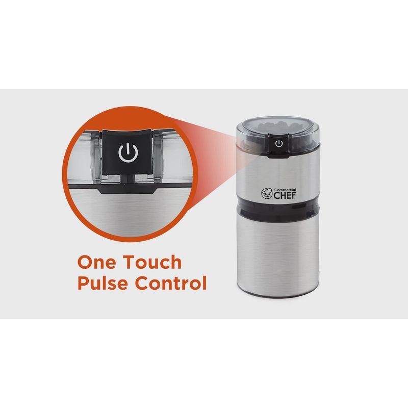 Commercial Chef Commercial Chef Stainless Steel Electric Blade Coffee Grinder