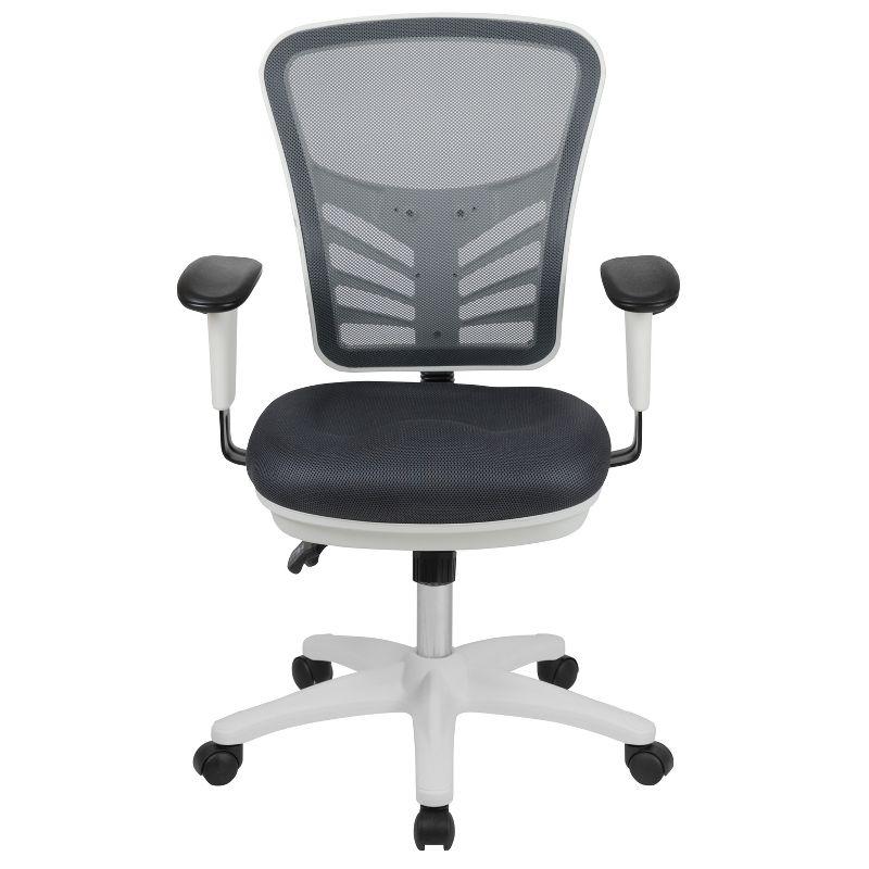 Flash Furniture Mid-Back Mesh Multifunction Executive Swivel Ergonomic Office Chair with Adjustable Arms