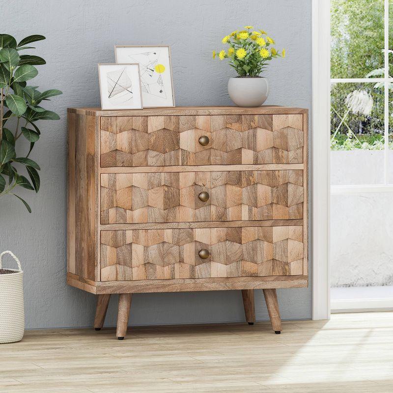 Millwood Pines 3 Drawer Dresser Chest