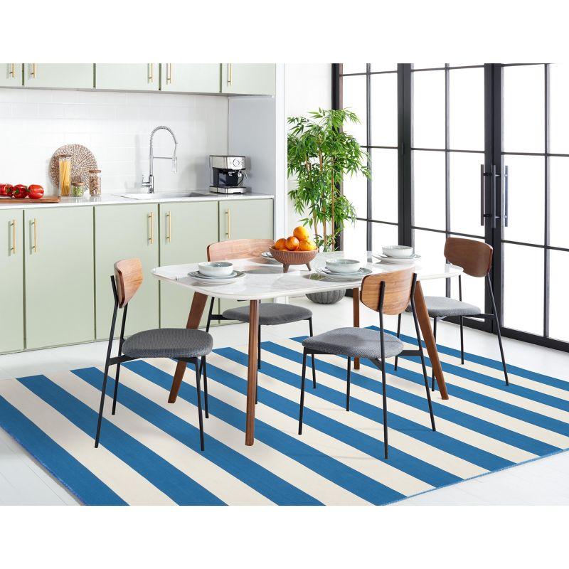 Montauk MTK712 Hand Woven Indoor Area Rug - Blue/Ivory - 6'x6' - Safavieh