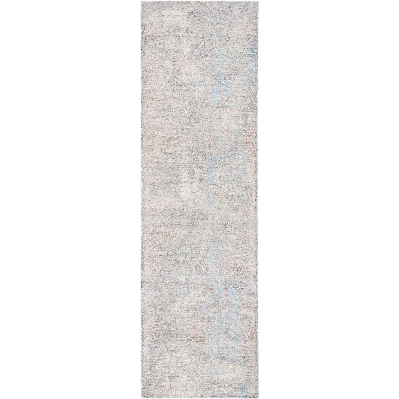 Restoration Vintage RVT113 Hand Tufted Runner Rug - Grey/Blue - 2'3"x8' - Safavieh.