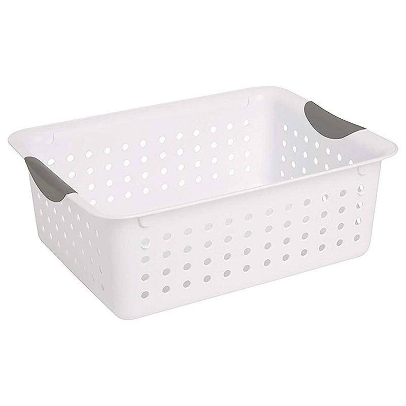 Sterilite Deep & Medium Ultra Plastic Storage Bin Organizer Basket Pair | Wayfair