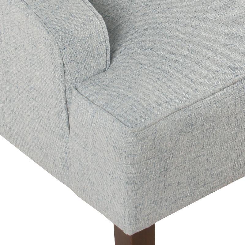 Classic Swoop Arm Accent Chair Light Blue - HomePop: Upholstered Polyester, Foam-Filled, Plywood Frame