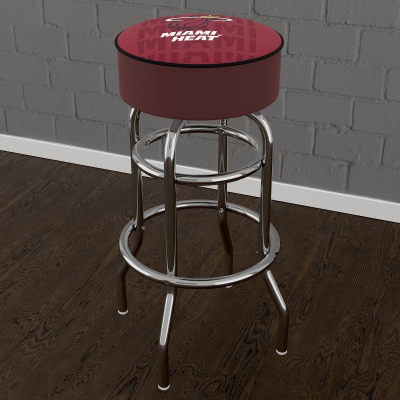 Swivel Upholstered 31'' Counter Stool with Metal Frame