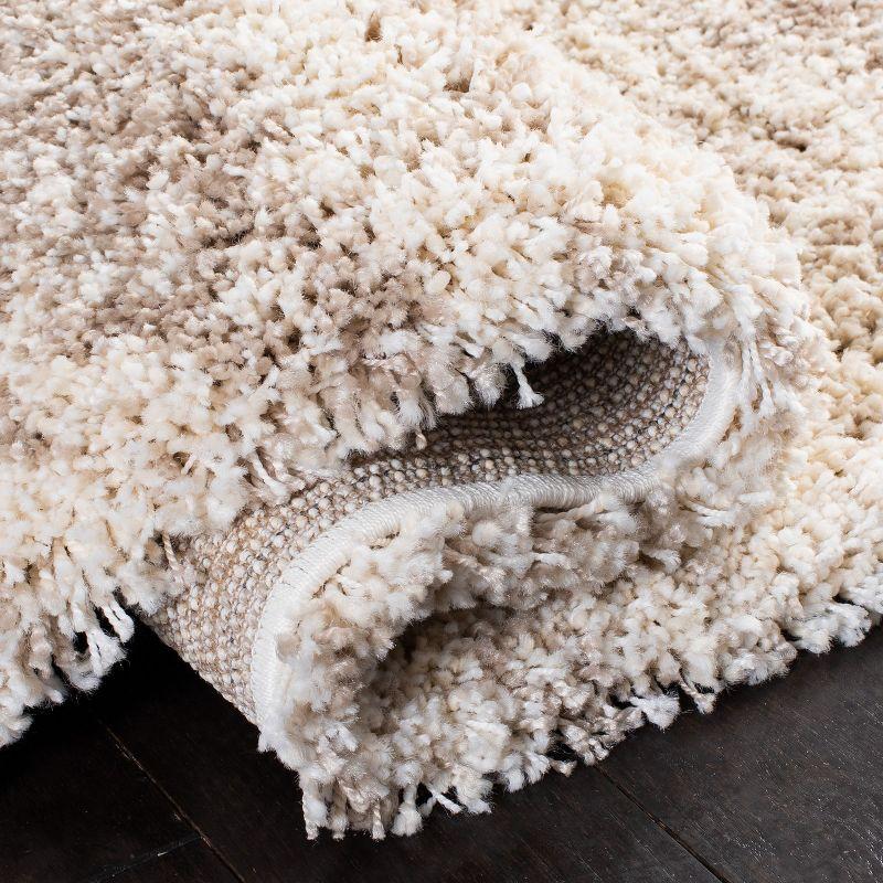 Hudson Shag SGH206 Power Loomed Runner Rug - Ivory/Beige - 2'3"x8' - Safavieh.