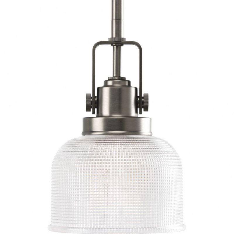 Progress Lighting, Archie Collection, 1-Light Mini-Pendant, Polished Chrome, Prismatic Glass Shade