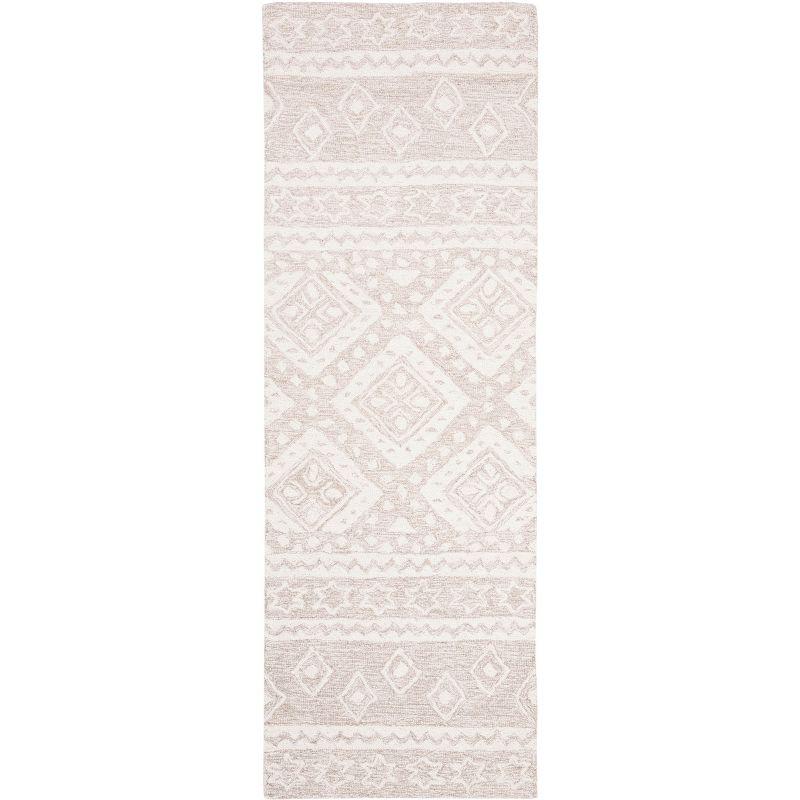 Micro-Loop MLP501 Hand Tufted Indoor Runner Rug - Beige/Ivory - 2'3"x9' - Safavieh