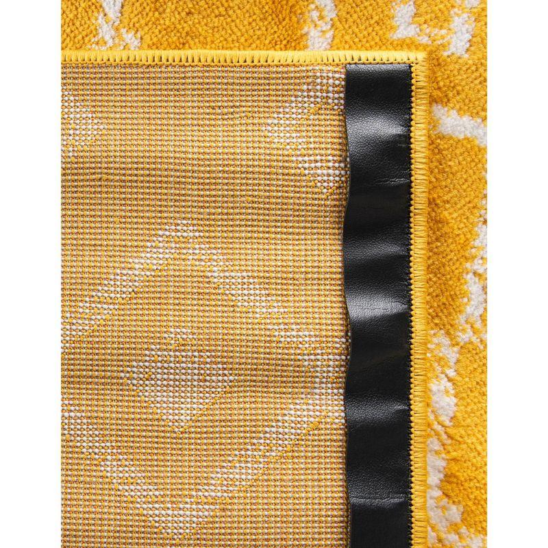 Unique Loom 8' 0 x 11' 0 Rectangle Moroccan Trellis Yellow Area Rug