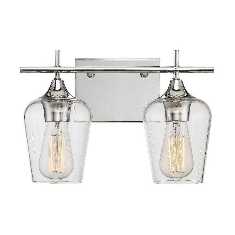 Savoy House Octave 2 - Light Vanity in  Polished Chrome