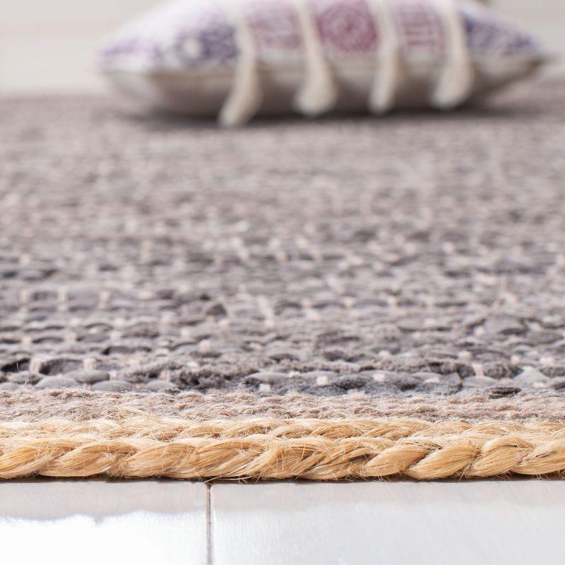 Cape Cod CAP901 Woven Indoor Area Rug - Light Grey/Natural - 4'x6' - Safavieh