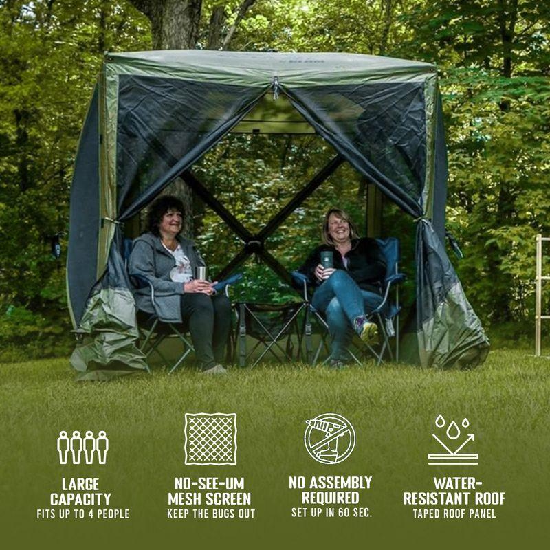 CLAM Quick-Set Portable Outdoor Camping Canopy Shelter