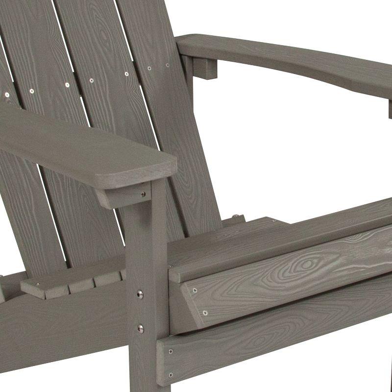 Cottage Comfort Gray High-Back Polystyrene Resin Adirondack Chairs (2-Pack)