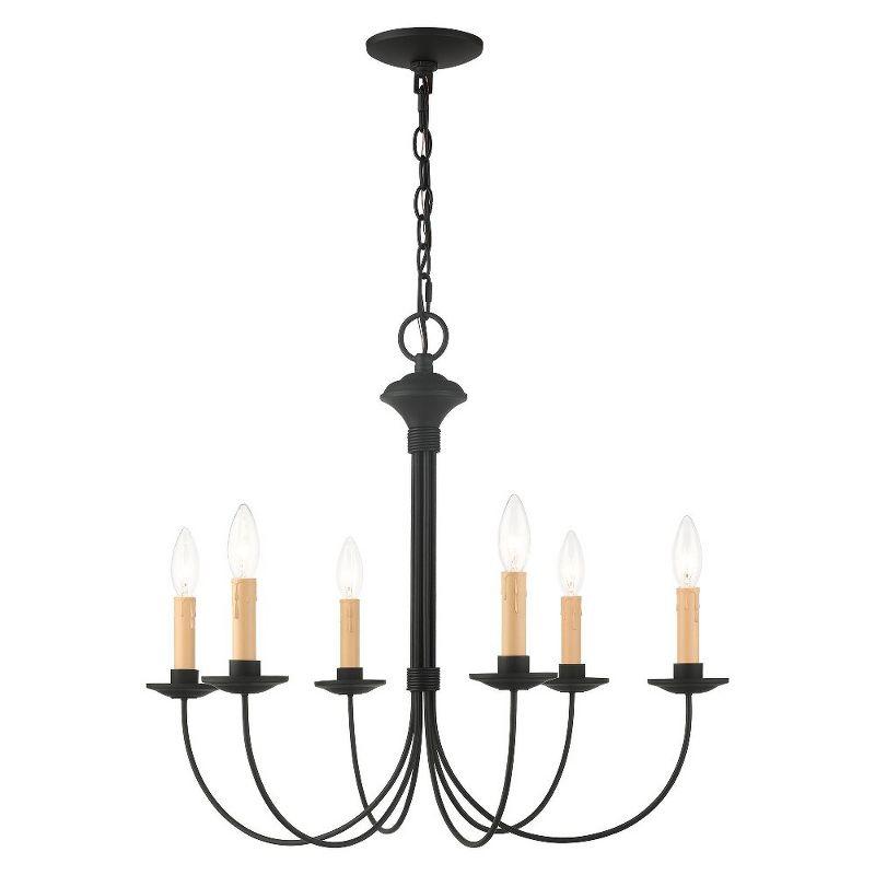 Livex Lighting Heritage 6 - Light Chandelier in  Black