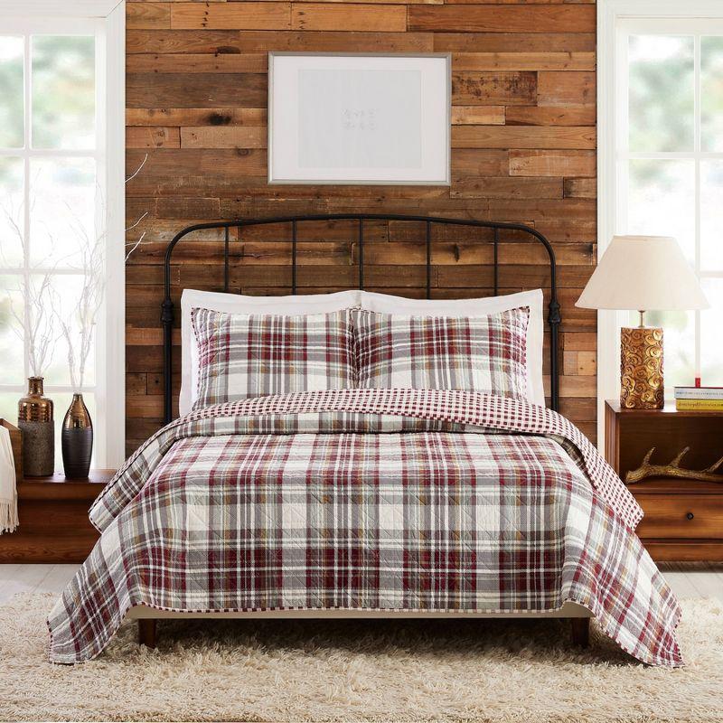 Laurel & Mayfair Cotton Twill Plaid Quilt Set