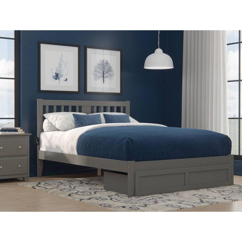 Tahoe Queen Mission-Style Bed with USB Charger and Foot Drawer