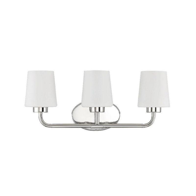 Savoy House Capra 3 - Light Vanity in  Polished Nickel