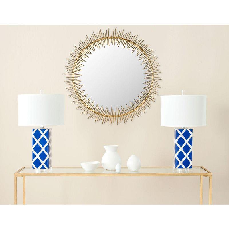 Sunray Circle Mirror - Antique Gold - Safavieh