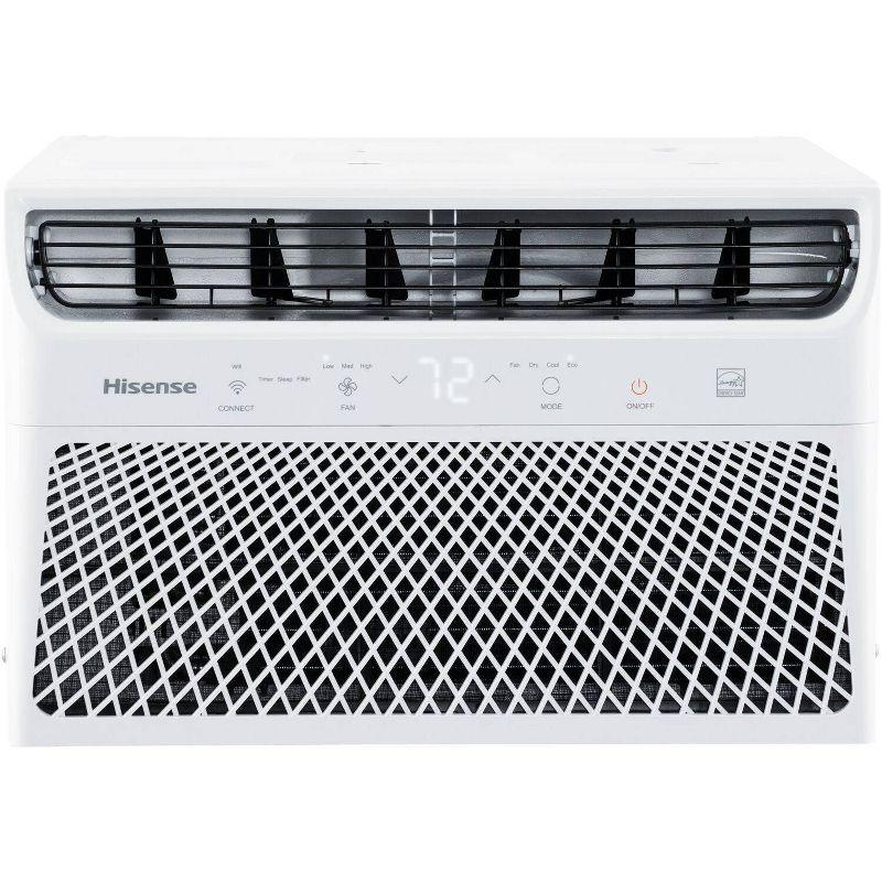 HiSense 8,000 BTU Smart Window Air Conditioner with Wi-fi and Remote Control for Rooms up to 350 sq. ft.