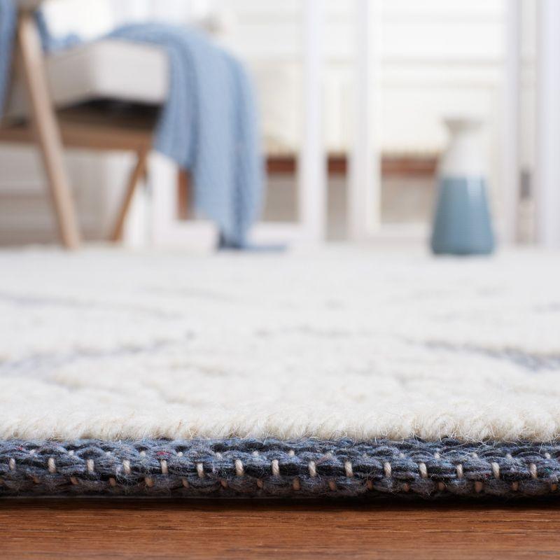 Vermont VRM306 Hand Woven Area Rug - Ivory/Blue - 8'x10' - Safavieh.