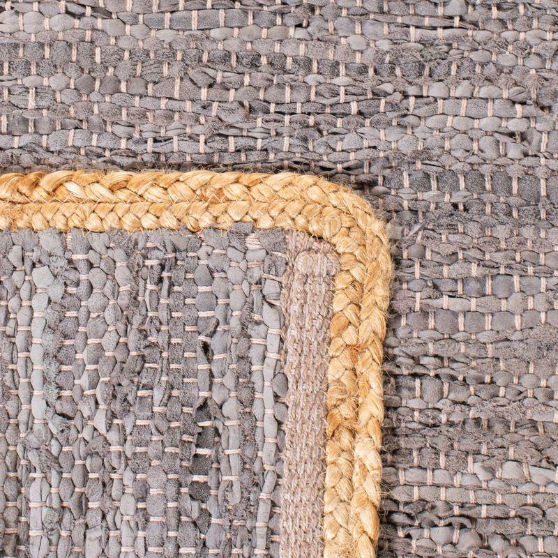 Cape Cod CAP901 Woven Indoor Area Rug - Light Grey/Natural - 4'x6' - Safavieh