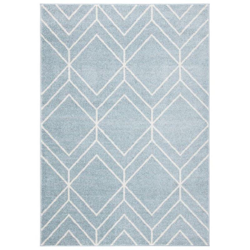 Adirondack ADR241 Machine Made Indoor Area Rug - Blue/Ivory - 5'-1"x7'-6" - Safavieh