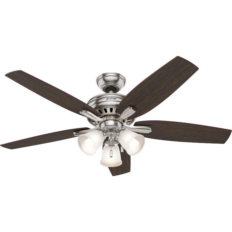 52" Newsome 5 - Blade Standard Ceiling Fan with Pull Chain and Light Kit Included