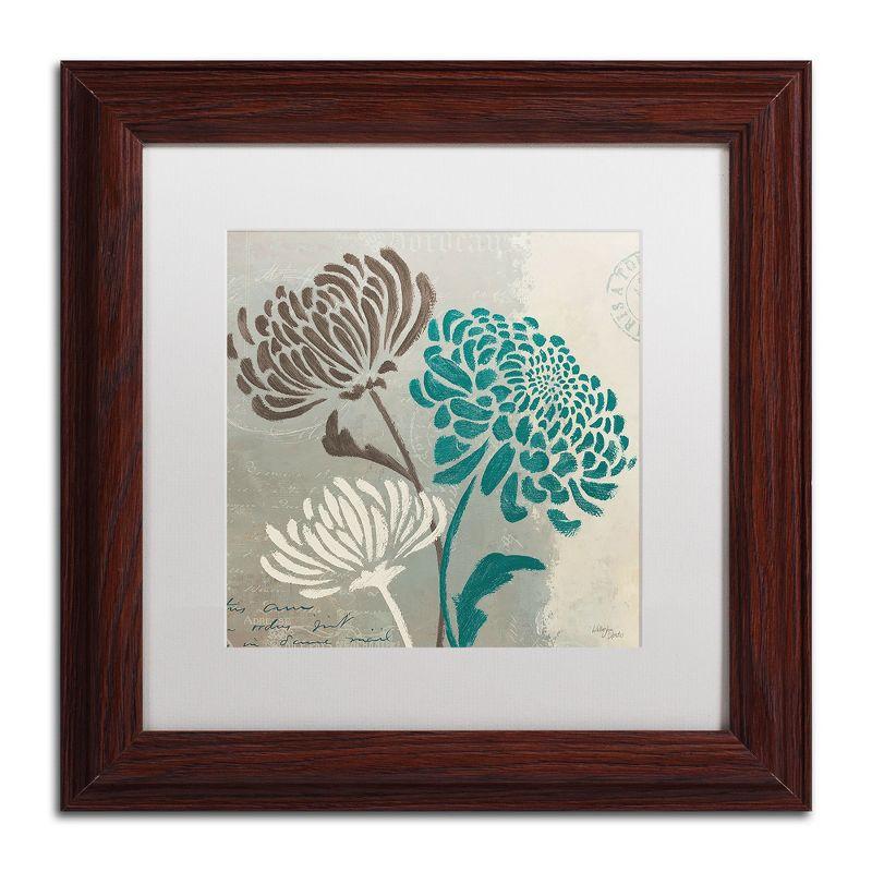 Wellington Studio 'Chrysanthemums II' Matted Framed Art-11x11