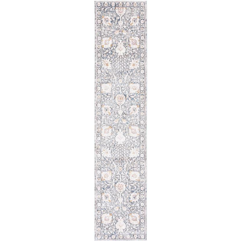 Moondust MND650 Power Loomed Runner Rug - Ivory/Grey - 2'x9' - Safavieh.