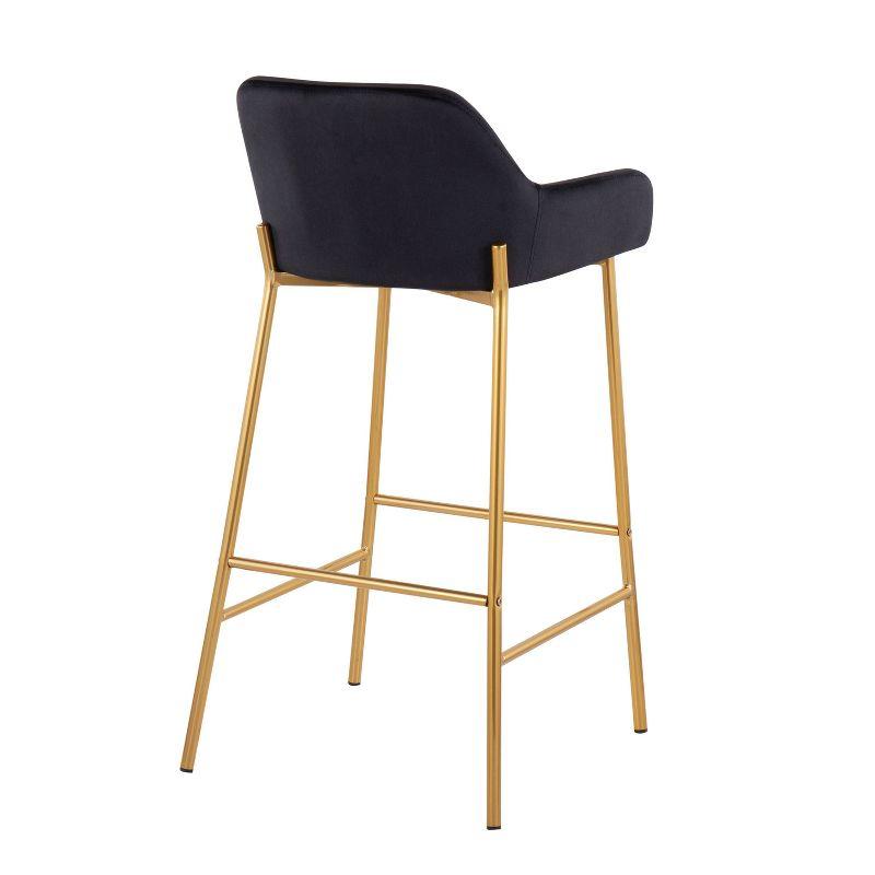 Willa Arlo™ Interiors Cassiopeia Upholstered Counter Stool with Metal Frame (Set of 2)